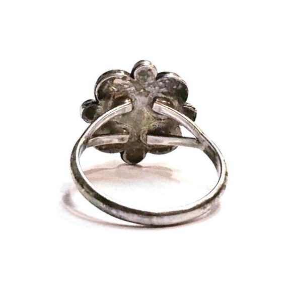 Vintage Navajo Turquoise Sterling Silver Ring - Picture 3 of 3